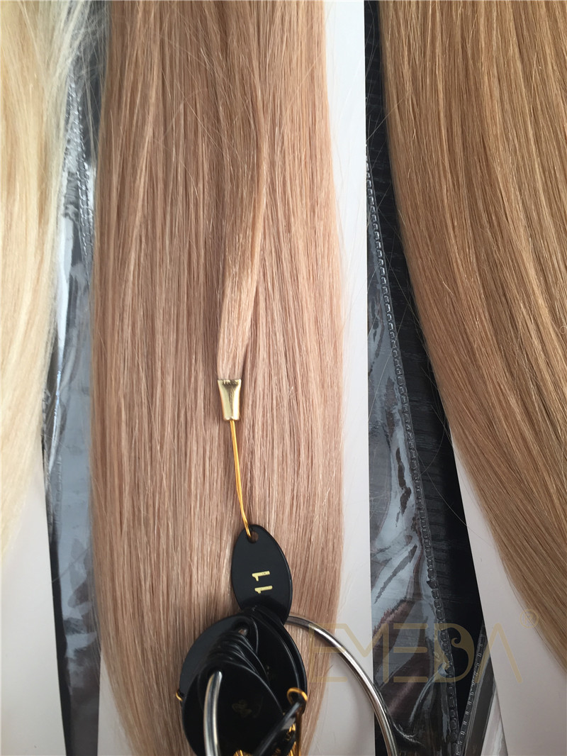 Pre bonded Human Keratin I U V Flat Tip Hair Extension YL256